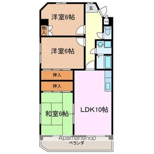 ファミール鈴木【3階】の間取り