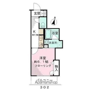 ABBEY ROAD【3階】の間取り
