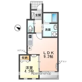 プレジール 柏の葉【1階】の間取り
