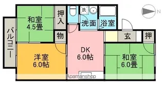 パークハウスイシヅカ【2階】の間取り