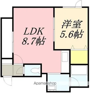 ソニック深堀【101号室】の間取り