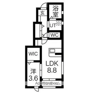 ピュールA棟【1階】の間取り