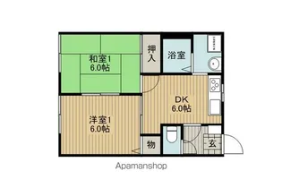 ボヌール共栄E棟【E102号室】の間取り