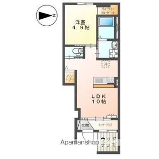 愛媛県新居浜市星越町【アパート】の間取り