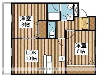 プラシードKIZAKI【2階】の間取り