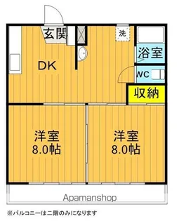 MARUCO富ヶ峰【201号室】の間取り