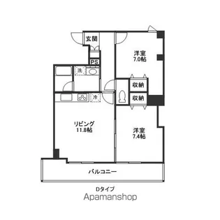 キングパレス東陽【505号室】の間取り