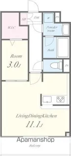 マルベリー千葉寺【3階】の間取り