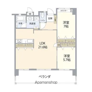 プレサンスロジェ名護為又ヴォール【902号室】の間取り