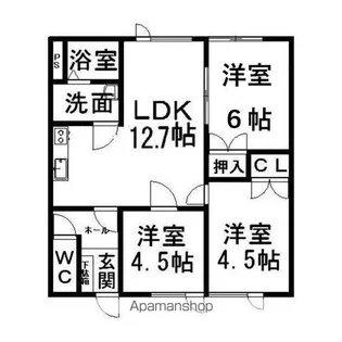コーポ高栄【2階】の間取り