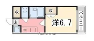 ジュネス城北新町Ⅲ【405号室】の間取り