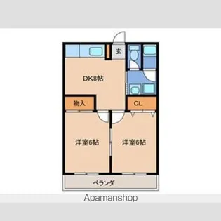 オーク駅南【2階】の間取り