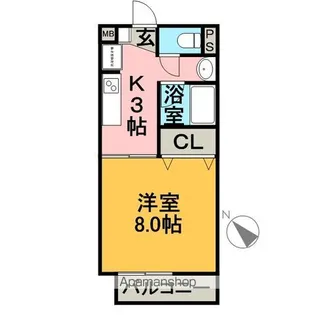 メゾン瑞浪Ⅰ【103号室】の間取り