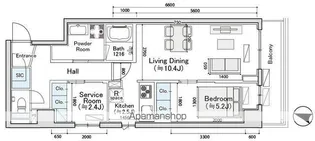 ディオスプラド【4階】の間取り