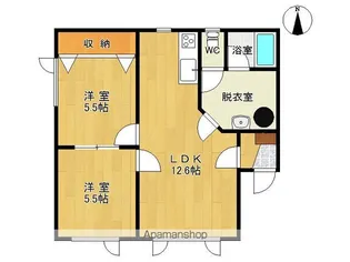 スプルース【102号室】の間取り