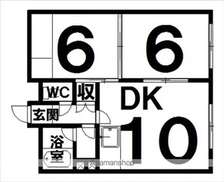 コーポさとうA【6号室】の間取り