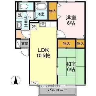 セジュール力石 A棟【2階】の間取り