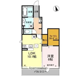 モルト・ベーネ A【1階】の間取り