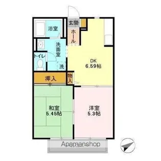 グランメール A【203号室】の間取り