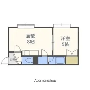 コーポ櫂【201号室】の間取り
