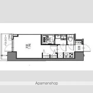 S-RESIDENCE難波大国町Deux【6階】の間取り