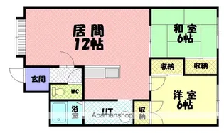 ドルチェB【1C号室】の間取り