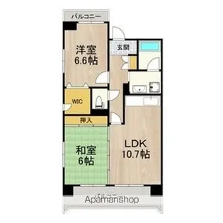 ボヌール御崎【601号室】の間取り