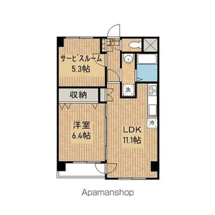 ASレジデンス材木町【204号室】の間取り