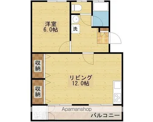 デュアルコート君津三直【3階】の間取り