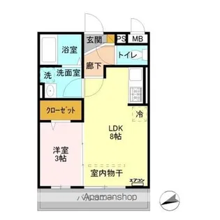 オーパス【3階】の間取り