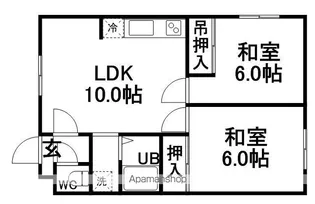 コーポ岡部【G号室】の間取り