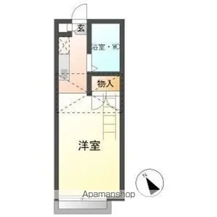 1Kの間取り画像