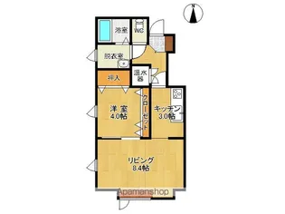 ハイセンス−Ⅱ【2A号室】の間取り