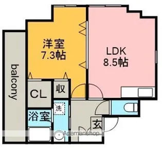 フィルリッチ【2階】の間取り