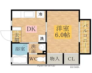 パストラル貝塚【105号室】の間取り