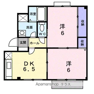 アミール立川Ⅰ【1階】の間取り