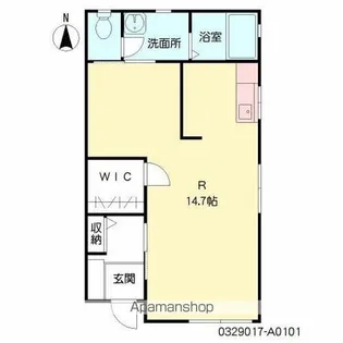 モンフレールⅢ【1階】の間取り