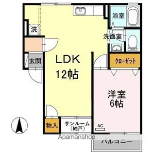 アーバンライフガーデン A棟【2階】の間取り
