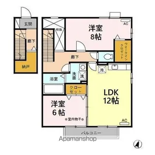 ヒルズ光が丘【2階】の間取り