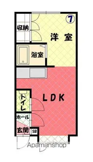 エスポアール【207号室】の間取り