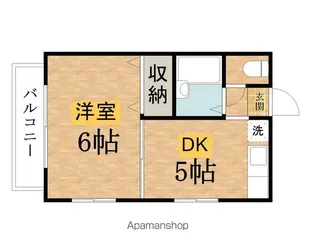 アーバンハイム高尾【202号室】の間取り
