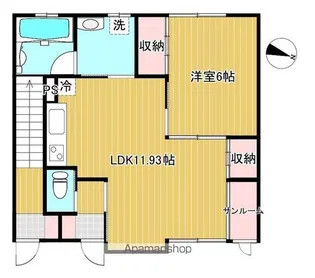 ヴィレッジ仁井田A【1階】の間取り