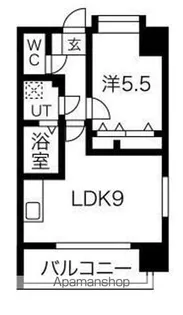 クロス天神南【2階】の間取り
