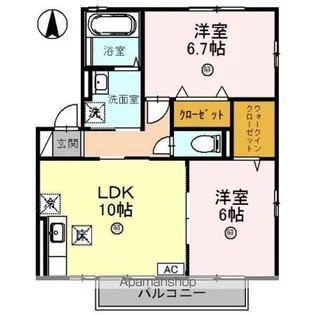 リビングタウン渕 A【1階】の間取り