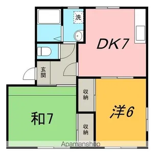 メゾンエスポワールA【102号室】の間取り