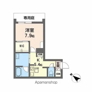 メゾン パルク 清水【104号室】の間取り