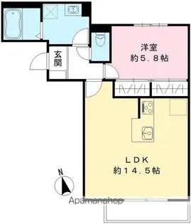 ユアメゾン北一色【201号室号室】の間取り