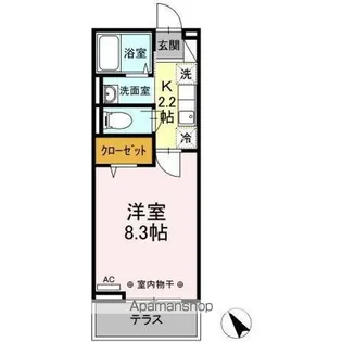 レジデンス甲州街道Ⅰ【2階】の間取り