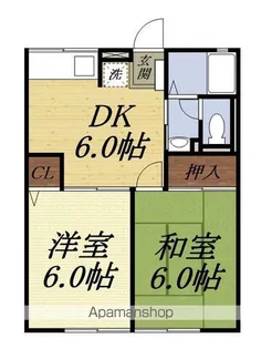 トレイシュアルボレー【Ⅱ202号室】の間取り