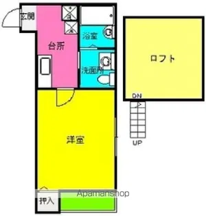 STAGE箱崎【105号室】の間取り